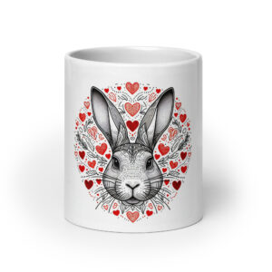 Weiße, glänzende Tasse